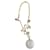 Chanel Basketball CC Logo Halskette 2024 Runway Weiß Golden  - Ansicht 1