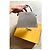Fendi Peekaboo ISeeYou Mini Borsa in Pelle Argentata Strass Argento - vista 4