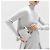Fendi Peekaboo ISeeYou Mini Borsa in Pelle Argentata Strass Argento - vista 8