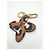 Louis Vuitton Charm per borsa Wild at Heart Illustre Canvas Beige Marrone chiaro - vista 4