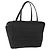 Borsa a mano FENDI Zucchino Canvas Nera Argento Auth 178108 Nero