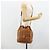 Sacchetto a coulisse MCM Vicetos Logogram Drawstring Bag in PVC e pelle marrone oro Auth ka4224A D'oro - vista 21