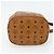 Sacchetto a coulisse MCM Vicetos Logogram Drawstring Bag in PVC e pelle marrone oro Auth ka4224A D'oro - vista 5