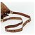 Sacchetto a coulisse MCM Vicetos Logogram Drawstring Bag in PVC e pelle marrone oro Auth ka4224A D'oro - vista 7