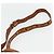 Sacchetto a coulisse MCM Vicetos Logogram Drawstring Bag in PVC e pelle marrone oro Auth ka4224A D'oro - vista 8