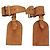 LOUIS VUITTON Powanie Name Tag Leather 10set Beige LV Auth 167219 - vista 3