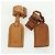 LOUIS VUITTON Powanie Name Tag Leather 10set Beige LV Auth 167219 - vista 8
