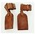 LOUIS VUITTON Powanie Name Tag Leather 10set Beige LV Auth 167213 - vista 10