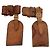 LOUIS VUITTON Powanie Name Tag Leather 10set Beige LV Auth 167213 - vista 3