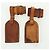 LOUIS VUITTON Powanie Name Tag Leather 10set Beige LV Auth 167213 - vista 6