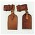 LOUIS VUITTON Powanie Name Tag Leather 10set Beige LV Auth 167213 - vista 7