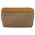 GUCCI Micro GG Supreme Pouch PVC outlet Beige Oro Auth 177897 D'oro - vista 2