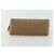 GUCCI Micro GG Supreme Pouch PVC outlet Beige Oro Auth 177897 D'oro - vista 6
