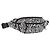 Borsa a tracolla SAINT LAURENT motivo zebra in nylon nero e bianco Auth 178693A