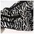 Borsa a tracolla SAINT LAURENT motivo zebra in nylon nero e bianco Auth 178693A - vista 18