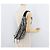 Borsa a tracolla SAINT LAURENT motivo zebra in nylon nero e bianco Auth 178693A - vista 23