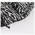 Borsa a tracolla SAINT LAURENT motivo zebra in nylon nero e bianco Auth 178693A - vista 9