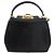 Salvatore Ferragamo Gancini Handtasche Leder 2way Schwarz Gold Auth 178504 Golden - Ansicht 2
