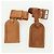 LOUIS VUITTON Powanie Name Tag Leather 10set Beige LV Auth 167220 - vista 10