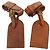 LOUIS VUITTON Powanie Name Tag Leather 10set Beige LV Auth 167220 - vista 3