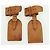 LOUIS VUITTON Powanie Name Tag Leather 10set Beige LV Auth 167220 - vista 7
