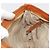 Borsa a Spalla Miu Miu Canvas Orange Gold Auth 177028A D'oro Arancione - vista 22
