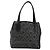 Borsa Salvatore Ferragamo Gancini in PVC e pelle nera argento Auth BA12370 Nero - vista 13