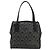 Borsa Salvatore Ferragamo Gancini in PVC e pelle nera argento Auth BA12370 Nero - vista 2