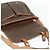 Céline CELINE Macadam Canvas Schultertasche PVC Leder Braun Gold Auth bs34803 Golden - Ansicht 19