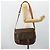 Céline CELINE Macadam Canvas Schultertasche PVC Leder Braun Gold Auth bs34803 Golden - Ansicht 27