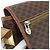 Céline CELINE Macadam Canvas Schultertasche PVC Leder Braun Gold Auth bs34803 Golden - Ansicht 8