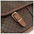 Céline CELINE Macadam Canvas Schultertasche PVC Leder Braun Gold Auth bs34803 Golden - Ansicht 9