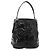 Borsa a tracolla CARTIER in pelle verniciata marrone argento Auth bs34832A
