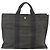 Hermès HERMES Her Line MM Handtasche Canvas Grau Silber Authentisch 178570 Braun - Ansicht 2