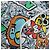 LOUIS VUITTON Monogram Comics Keepall Bandouliere 50 Borsa M21863 Auth 177344SAM Bianco - vista 19