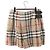 Falda BURBERRY Nova Check de algodón Beige Auth 175668A