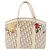 Bolso Tote Christian Dior Trotter Canvas Beige Plata Auth 179002A - vista 13