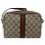 Sac GUCCI GG Supreme Web Sherry Line en PVC Beige Or 904 02 004 Auth 178513 Doré - vue 2