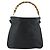 Borsa a Spalla GUCCI Bamboo in Pelle 2way Nero Oro 001 3444 1638 Auth bs34925 D'oro - vista 13