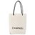 Borsa a Mano CHANEL Essential in Pelle Bianca CC Auth 178954V Bianco - vista 13