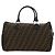 Mini Borsa Boston FENDI in tela Zucca Marrone Nero Autentica am11498SAV - vista 2