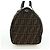 Mini Borsa Boston FENDI in tela Zucca Marrone Nero Autentica am11498SAV - vista 3