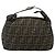 Bolsa de Mão FENDI Zucca Canvas Marrom Preto Auth bs35005 - vista 13