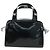 Borsa GUCCI in pelle vernice 2way Nero Argento Auth 176640 - vista 2