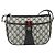 Bolsa de Ombro GUCCI GG Supreme Sherry Line PVC Azul Marinho Ouro 89 02 032 Auth 177813 Dourado - vista 13