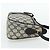 Bolsa de Ombro GUCCI GG Supreme Sherry Line PVC Azul Marinho Ouro 89 02 032 Auth 177813 Dourado - vista 4