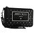Clutch Jimmy Choo in pelle nera e argento Auth 177536 Nero