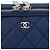 CHANEL Matelasse Christmas 2012 PC Case Nylon Blau Silber CC Authentisch 178958A - Ansicht 8
