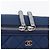 CHANEL Matelasse Christmas 2012 PC Case Nylon Blau Silber CC Authentisch 178958A - Ansicht 9