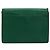 Céline Bolso de Hombro con Cadena CELINE de Cuero Verde Oro Auth 177238A Dorado - vista 2